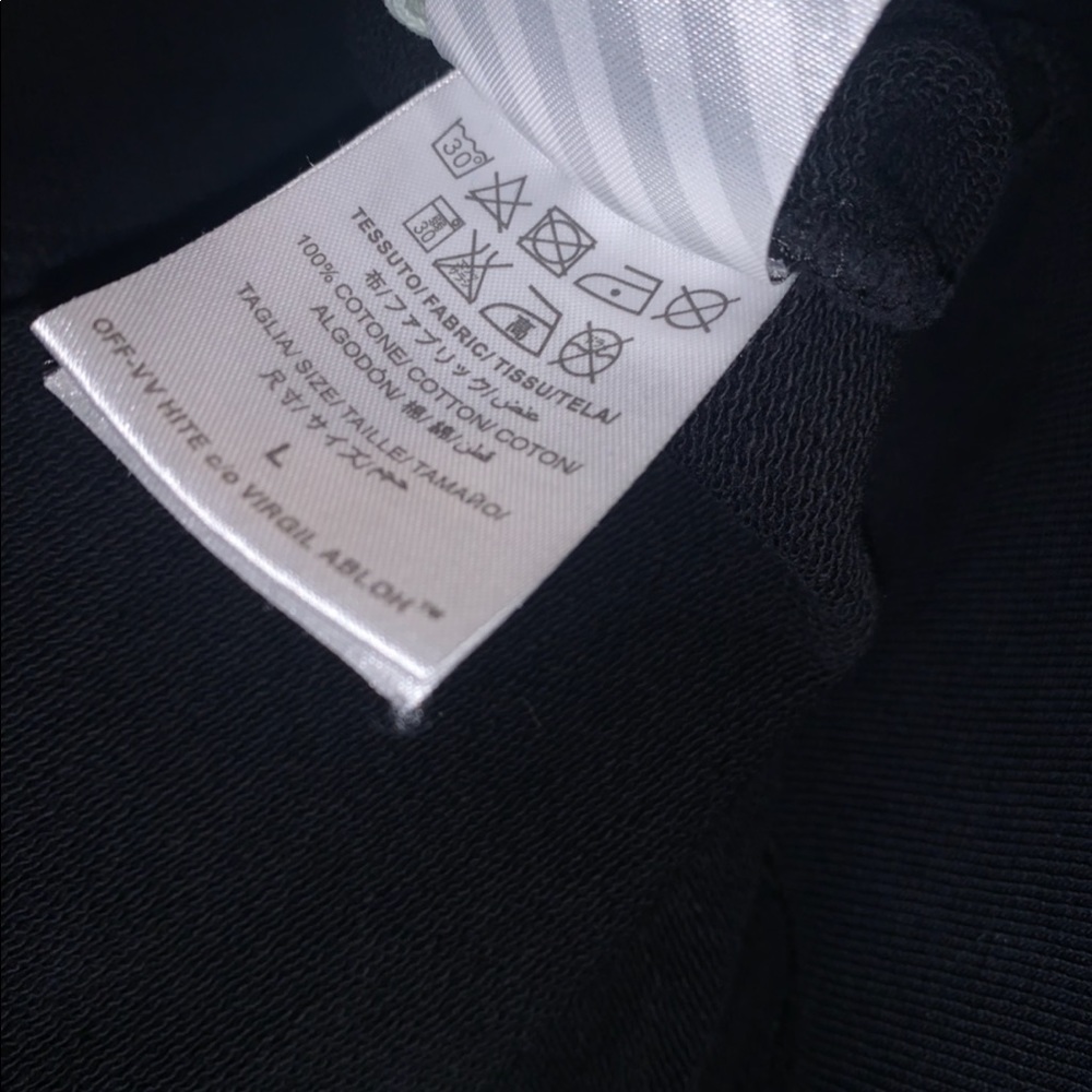 Off White Graphic Crew Neck Pullover - image 5